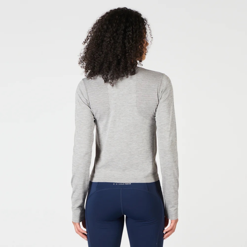 Gray Long Sleeve Women's Top - Picture 3 of 8
